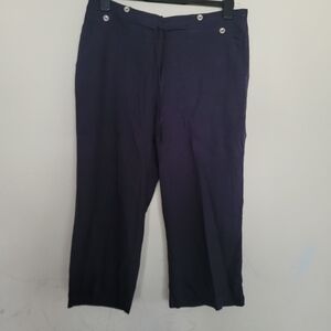 Navy Blue Casual Pants